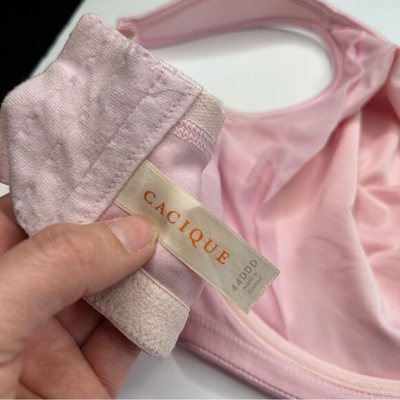 Cacique Pink Full-Coverage Unlined Bra 44DDD 44F - Picture 3 of 11